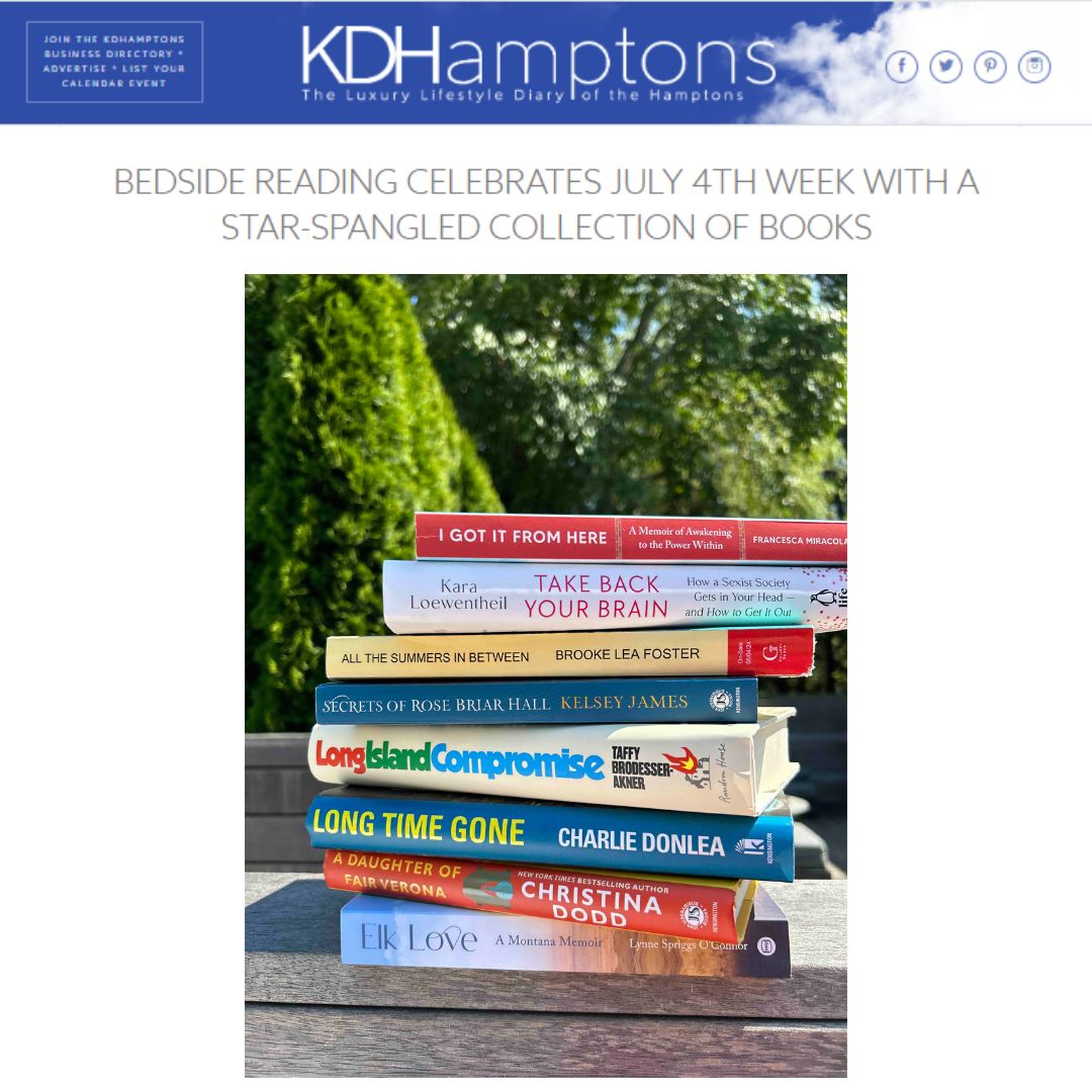 KDHamptons Bedside Reading July 4th Books